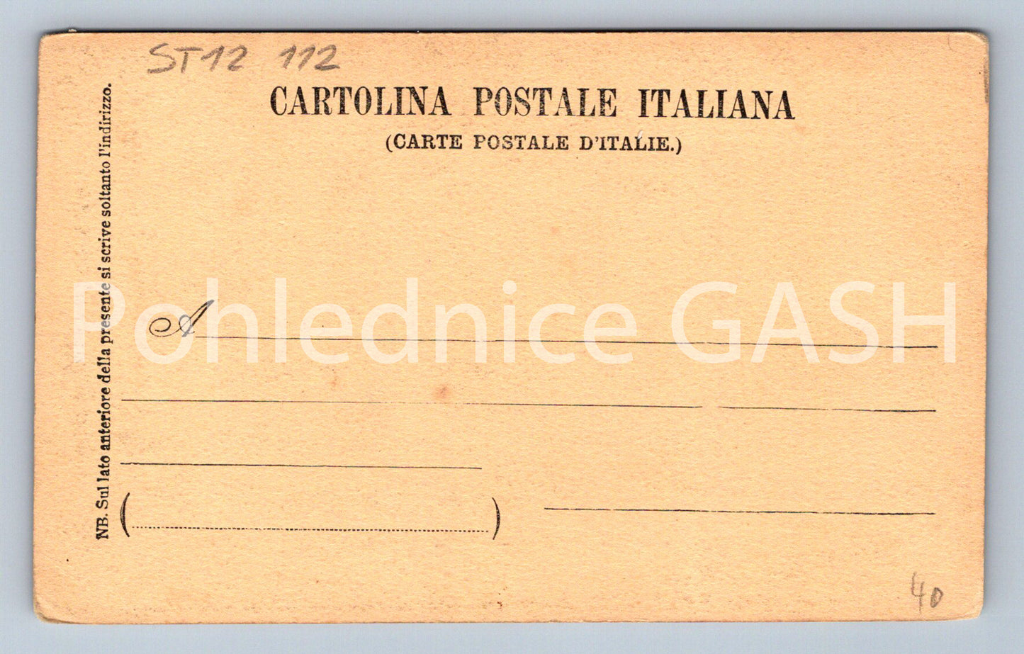 Postcard VINCEZA (ST12112)