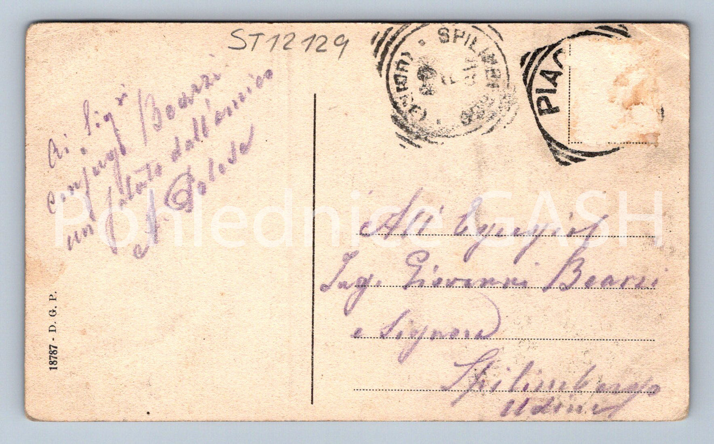 Postcard PIACENZA (ST12129)