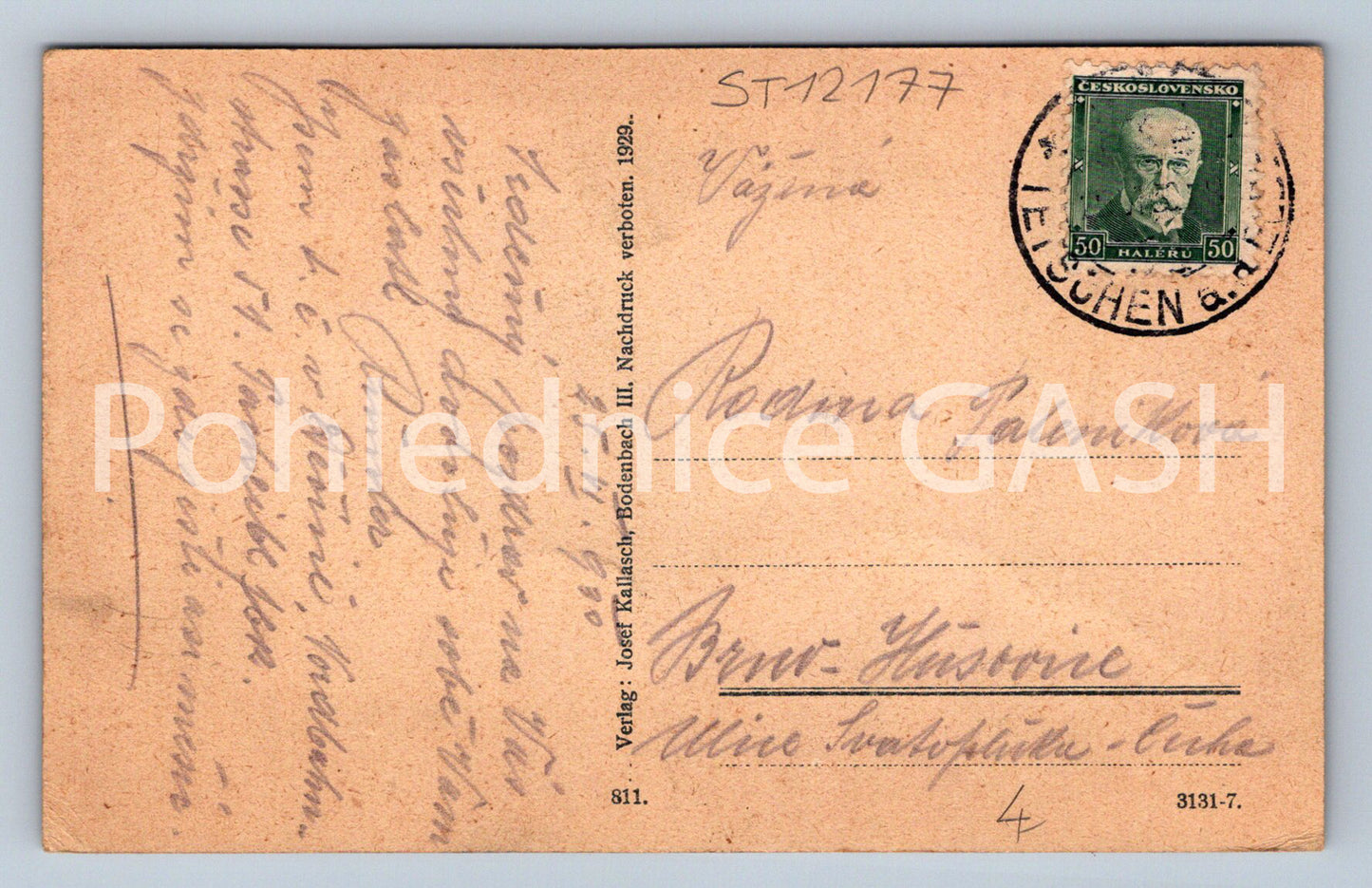 Pohlednice TETSCHEN A. ELBE (ST12177)