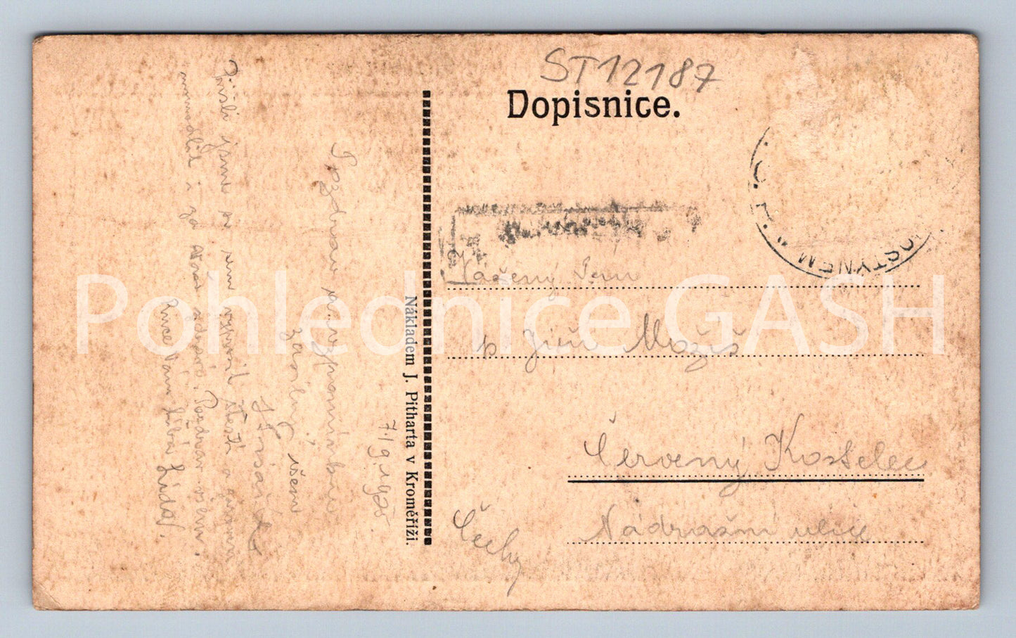Pohlednice POZDRAV ZE SV . HOSTÝNA (ST12187)