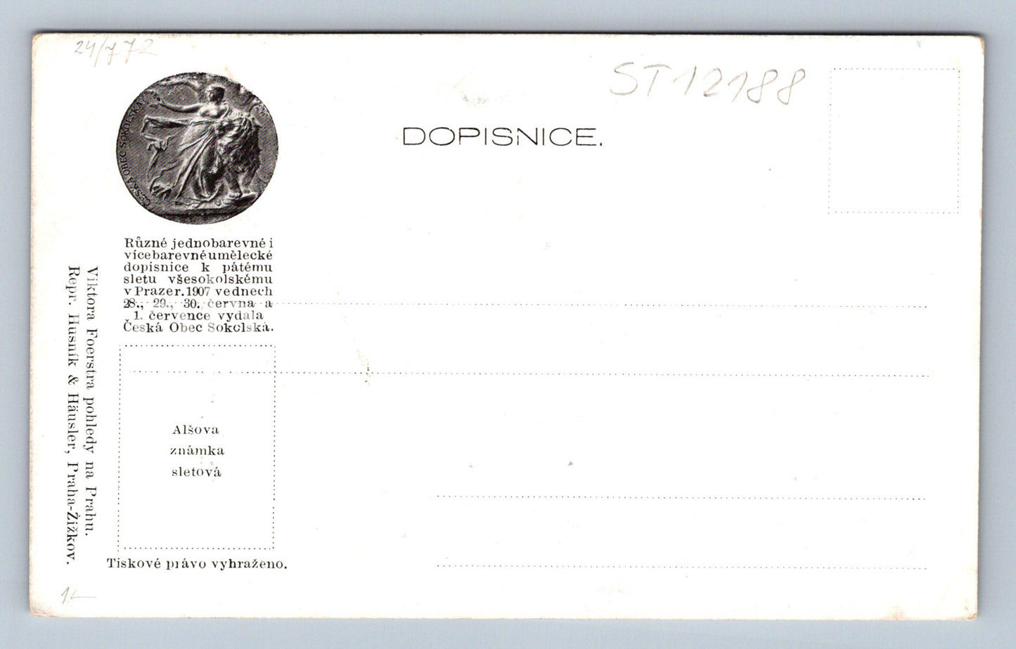 Pohlednice PRAHA (ST12188)