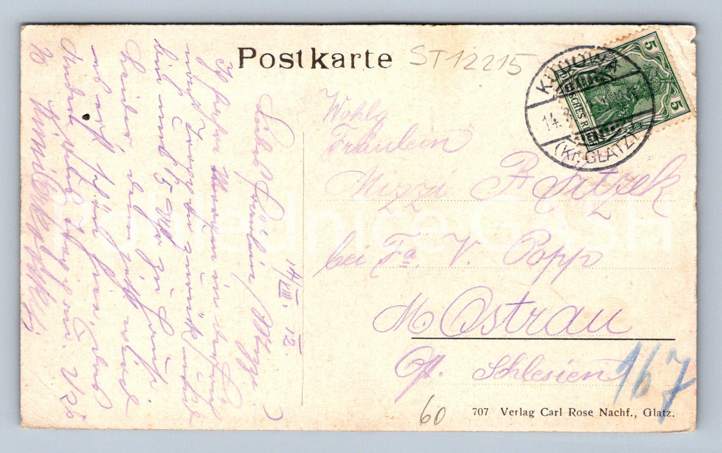 Pohlednice BAD KUDOWA (ST12215)