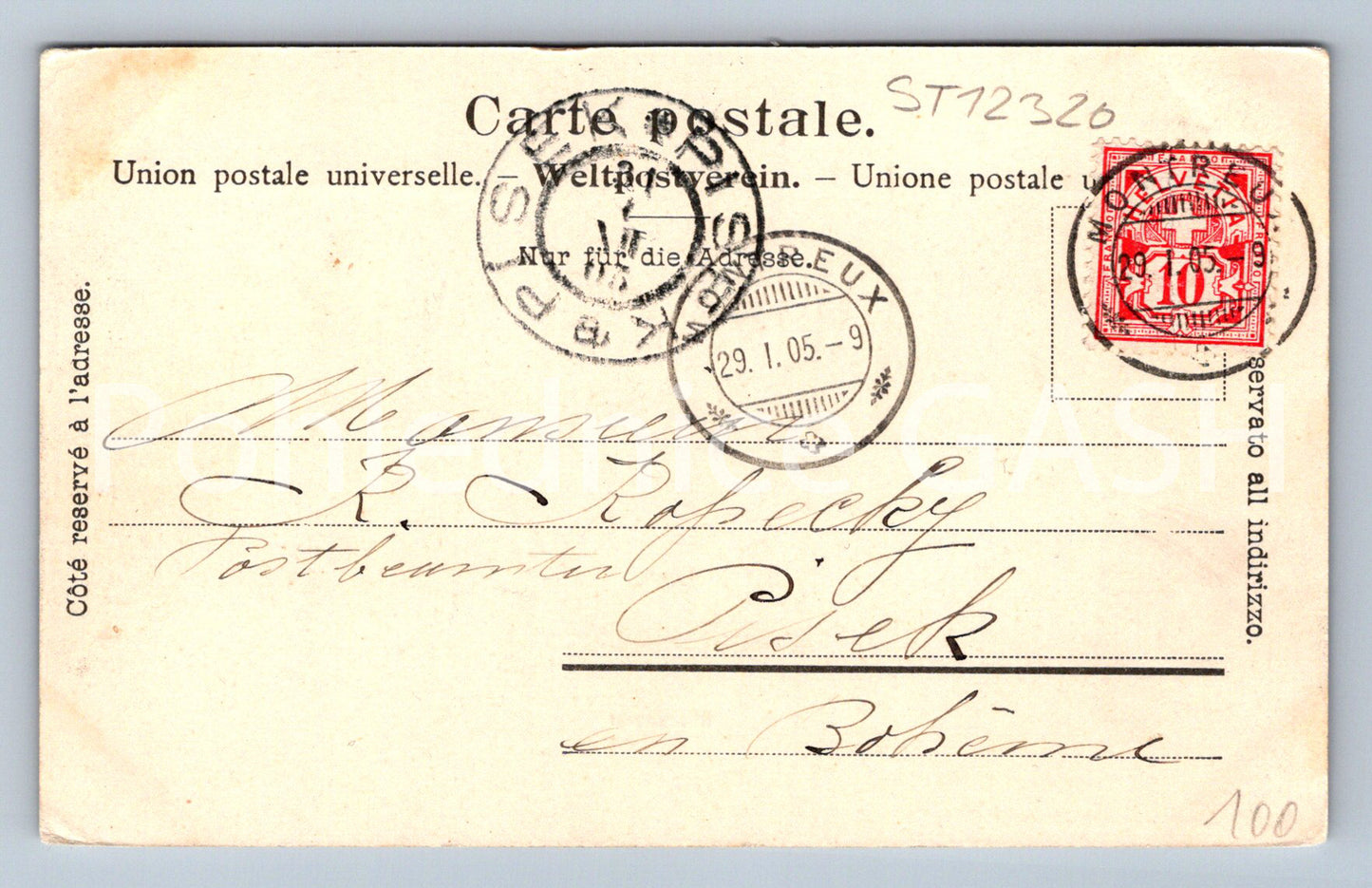 Postcard MONTREUX (ST12320)