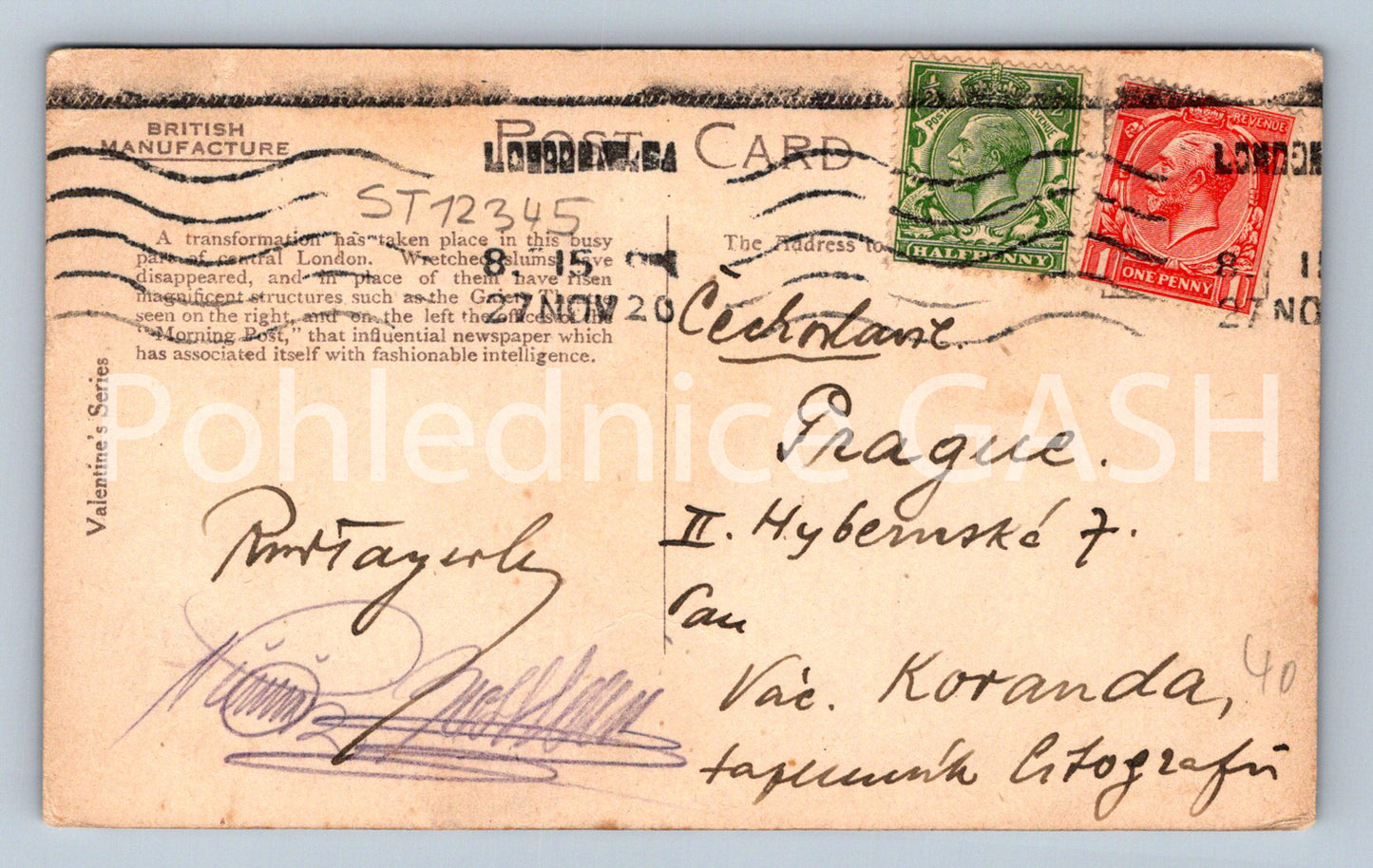 Pohlednice LONDON (ST12345)