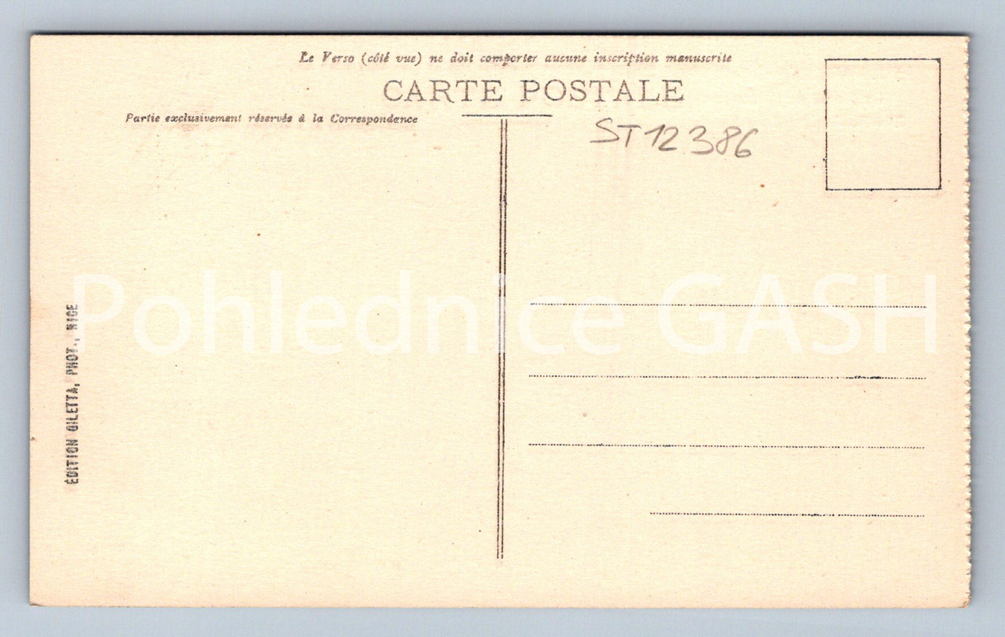 Postcard VILLEFRANCHE (ST12386)