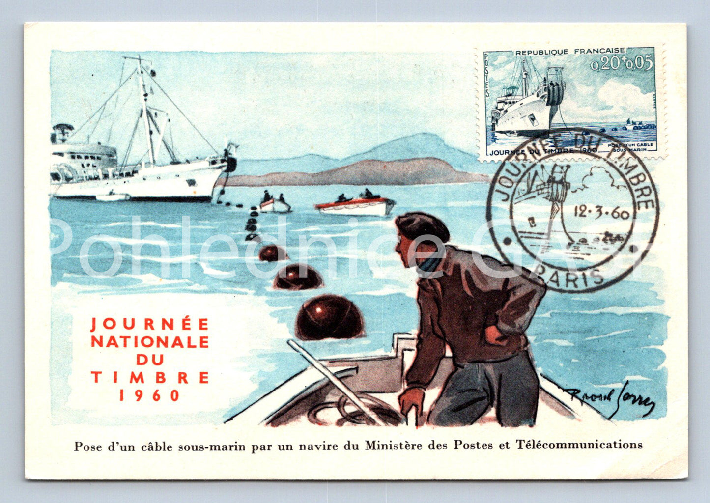 Pohlednice JOURNÁE DU TIMBRE (ST12408)