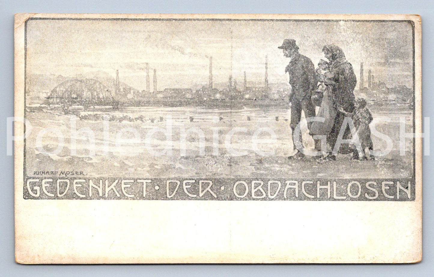 Pohlednice GEDENKET - DER . OBDACHLOSEN (ST10754)