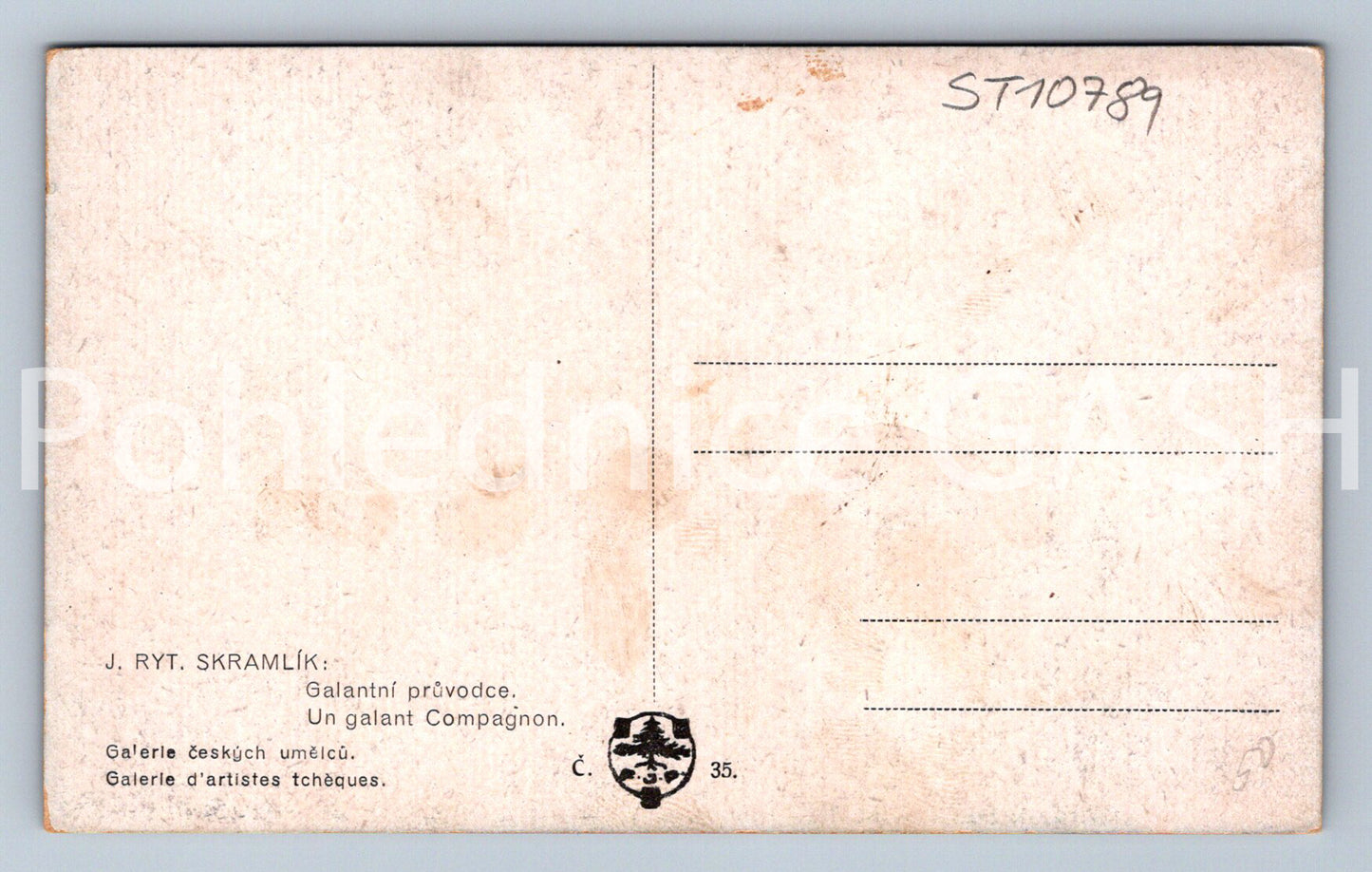 Pohlednice J. RYT. SKRAMLÍK - GALANTNÍ PRŮVODCE (ST10789)
