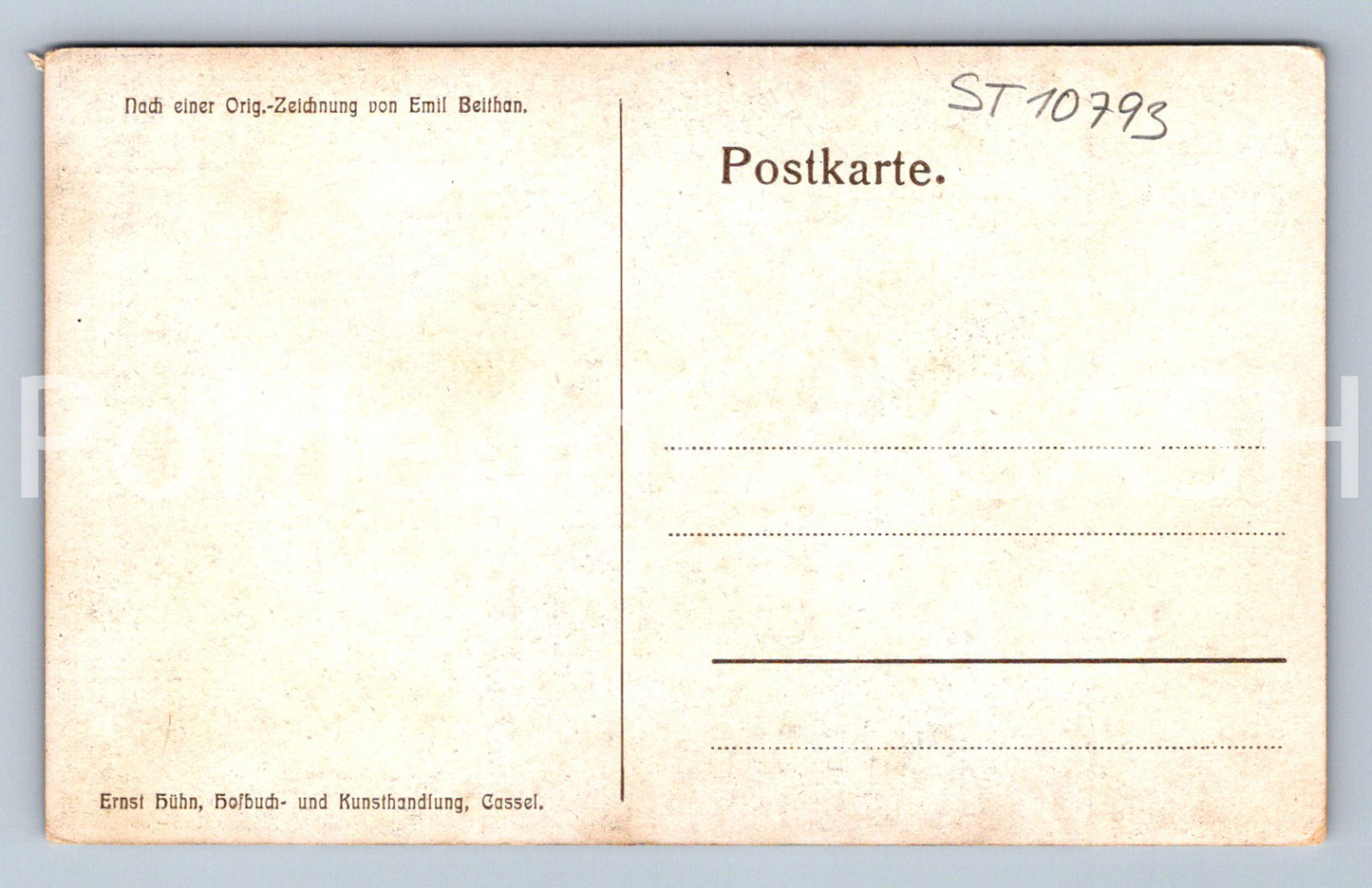 Pohlednice DĚVČE S DEŠTNÍKEM (ST10793)