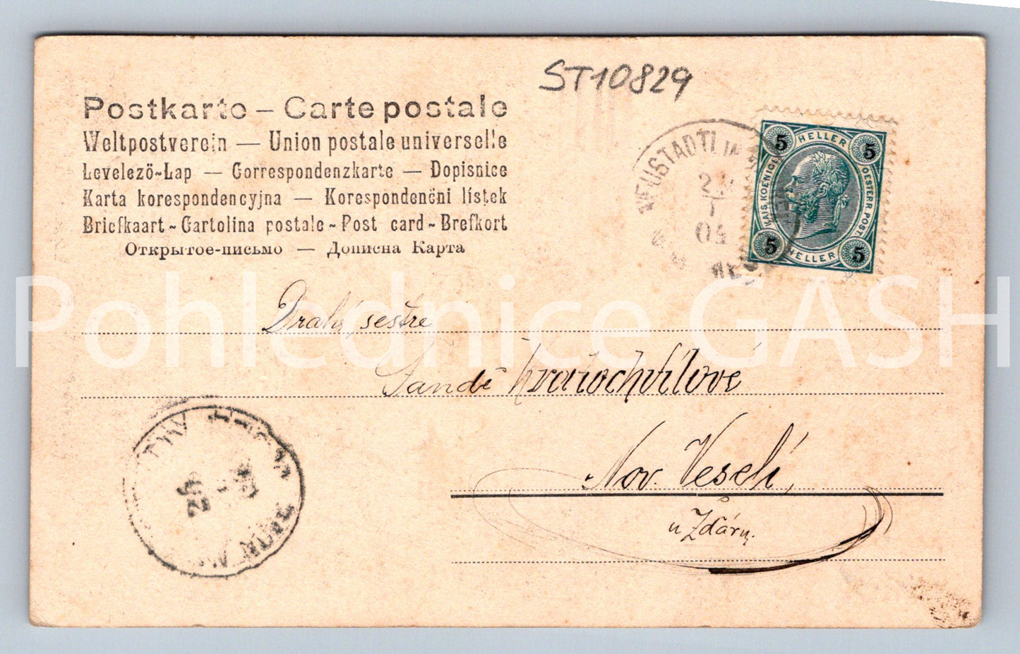 Postcard WOMAN (ST10829)