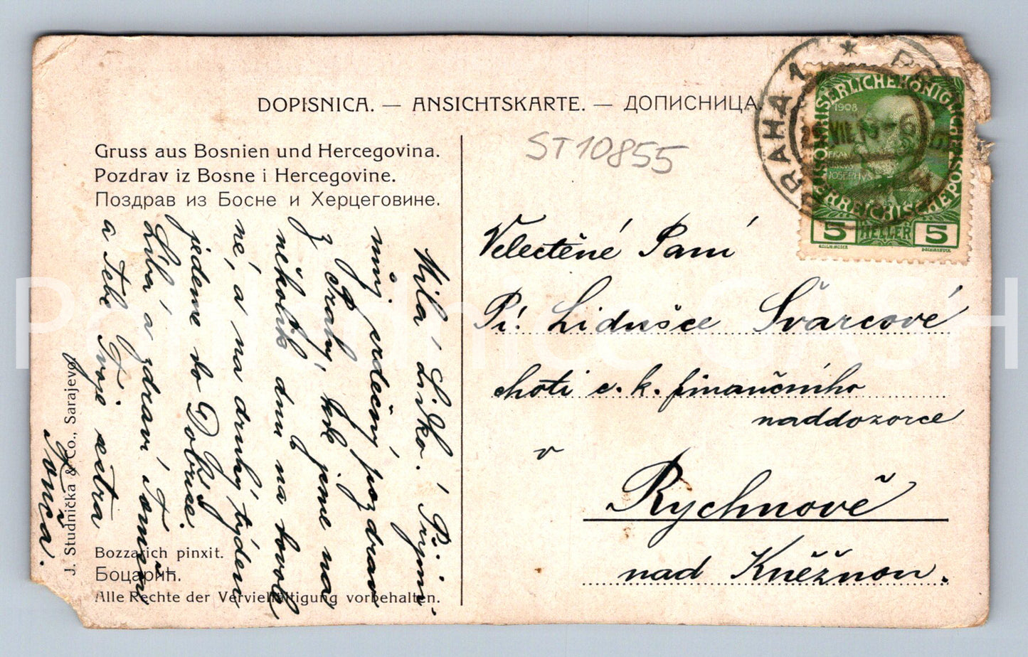 Pohlednice ČAJ (ST10855)