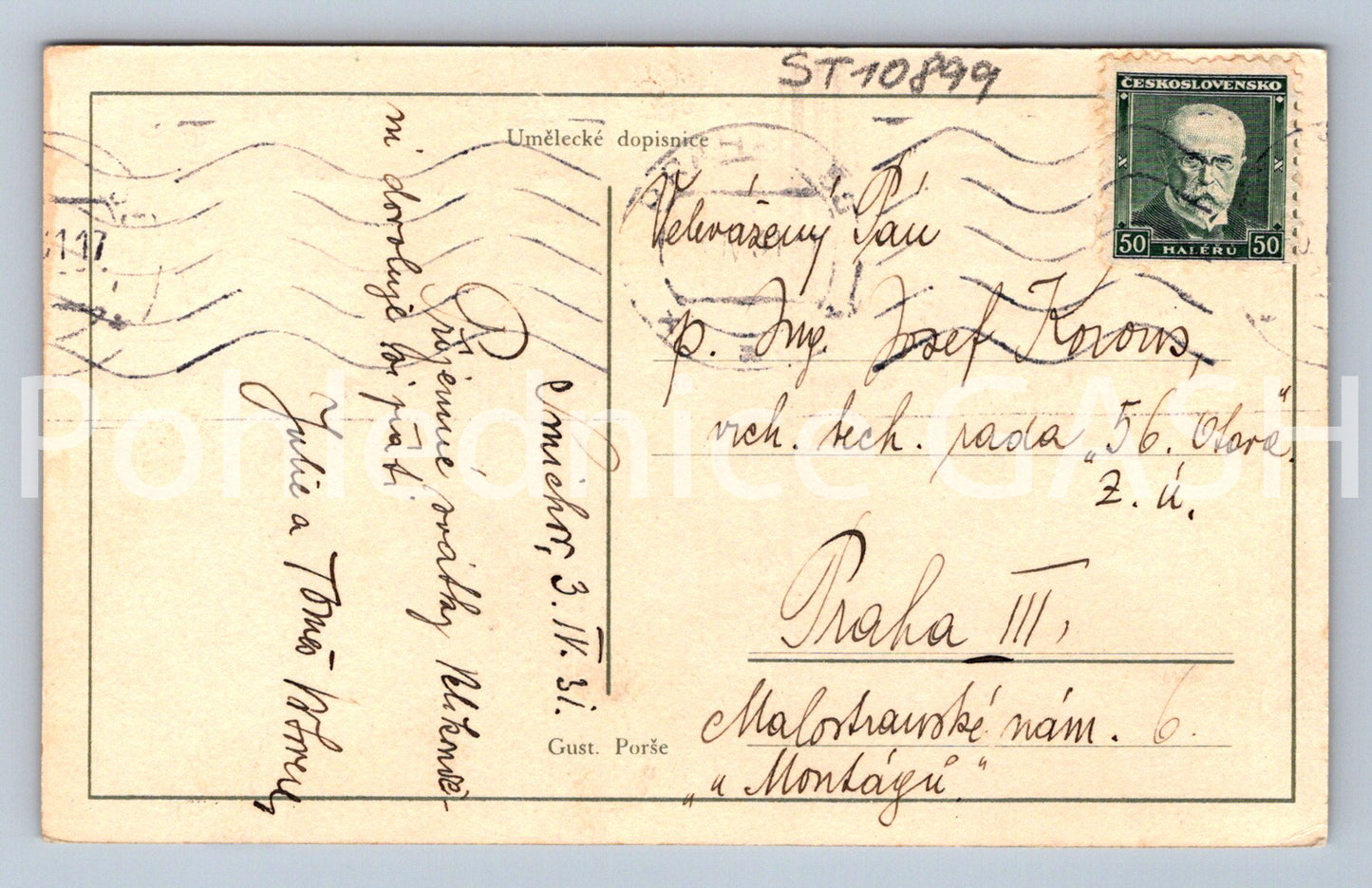 Pohlednice VESNICKÁ IDYLLA (ST10899)