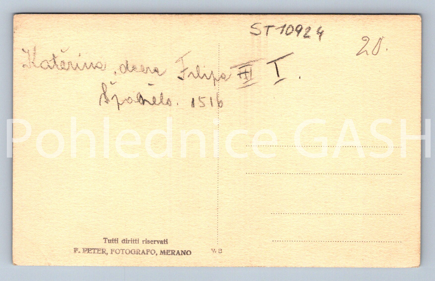 Pohlednice KATEŘINA DCERA FILIPA I. (ST10924)