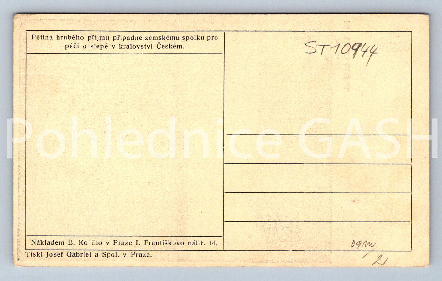 Pohlednice FR. BÍLEK - SLEPCI (ST10944)