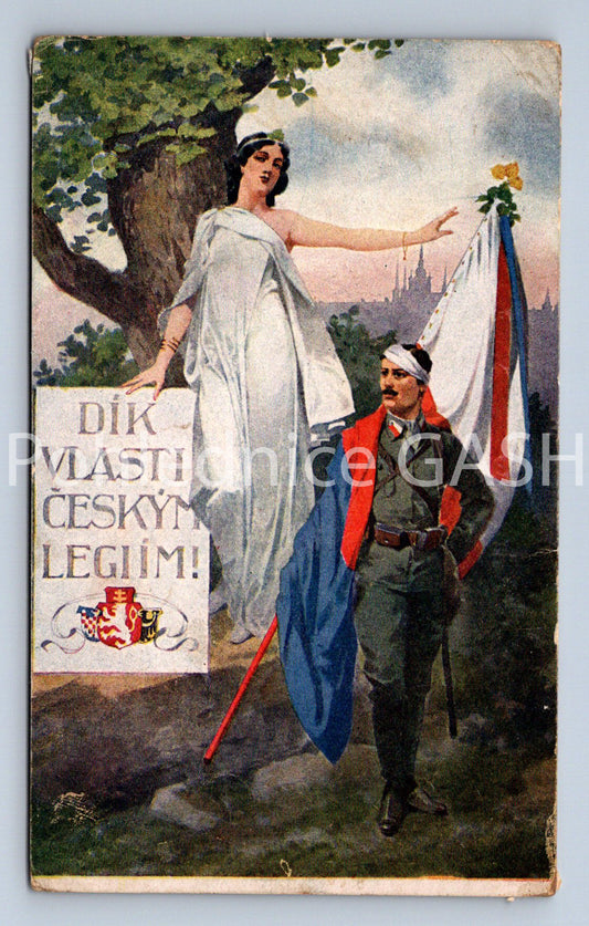 Pohlednice DÍK VLASTI ČESKÝM LEGIÍM (ST10948)