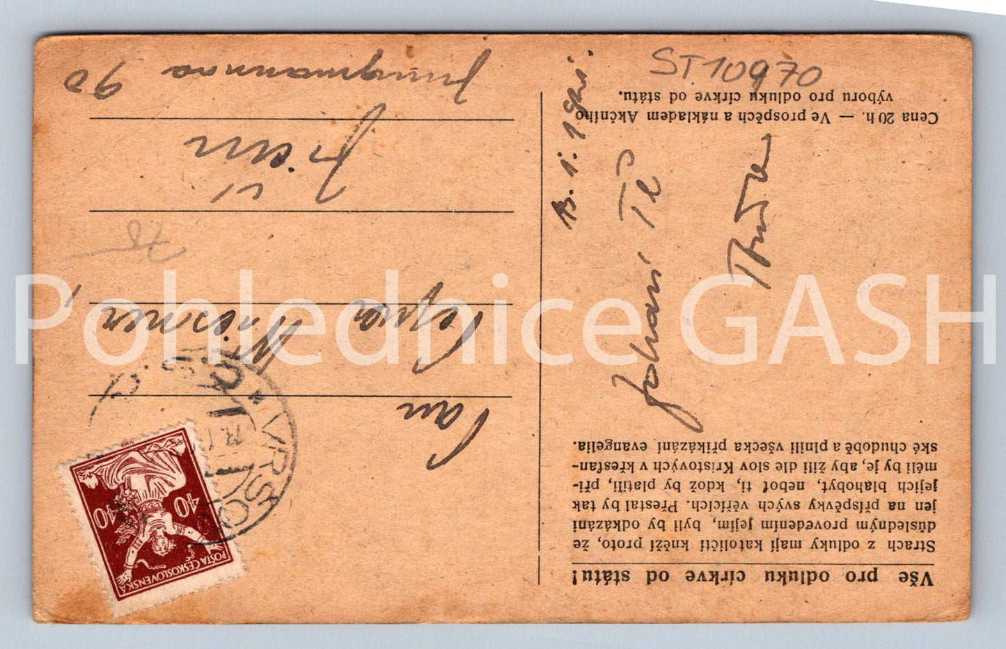 Pohlednice VŠE PRO ODLUKU CÍRKVE OD STÁTU! (ST10970)