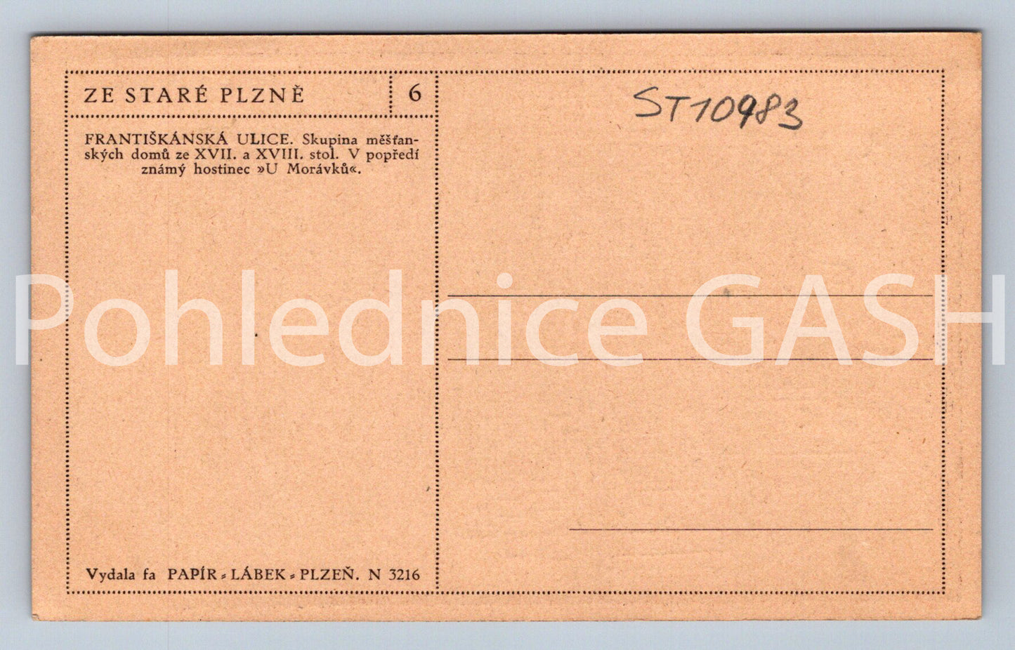 Pohlednice K. VOLTUČKA - ULICE FRANTIŠKÁNSKÁ (ST10983)