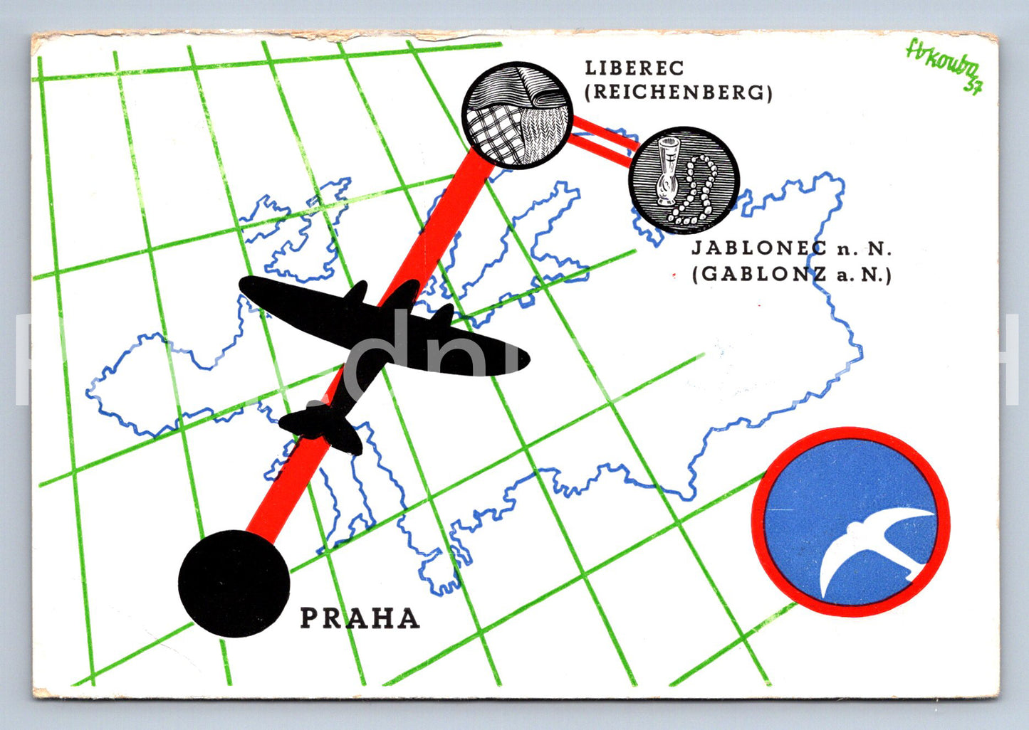 Pohlednice ČESKOSLOVENSKÉ STÁTNÍ AEROLINIE (ST11025)