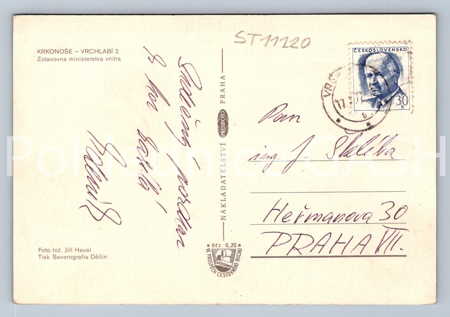 Pohlednice KRKONOŠE - VRCHLABÍ 2 (ST11220)