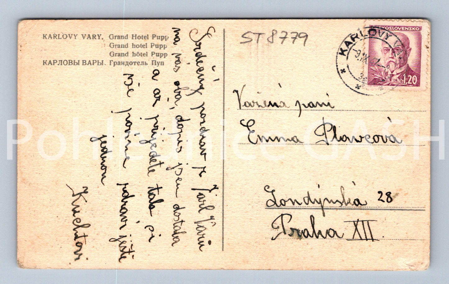 Pohlednice KARLOVY VARY (ST8779)