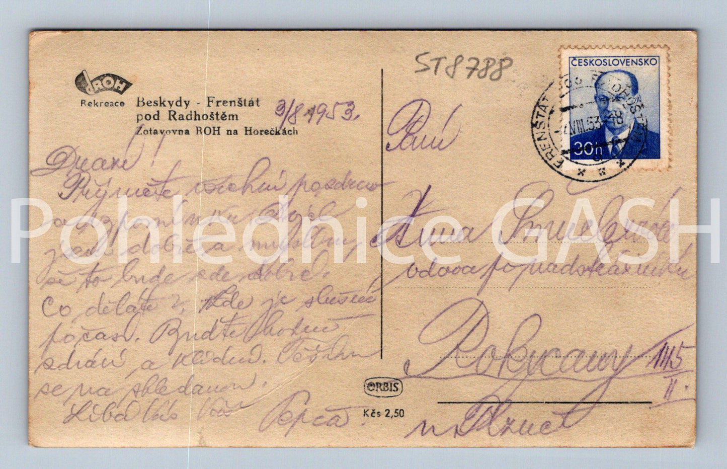 Pohlednice BESKYDY (ST8788)