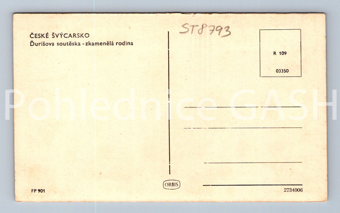 Pohlednice ČESKÉ ŠVÝCARSKO (ST8793)