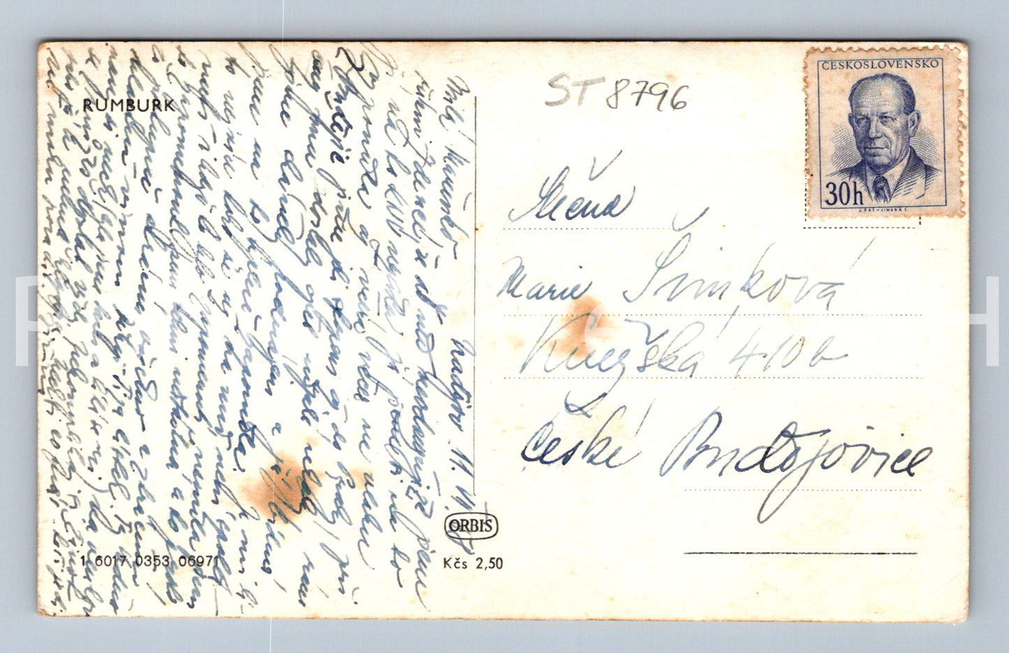 Pohlednice RUMBURK (ST8796)