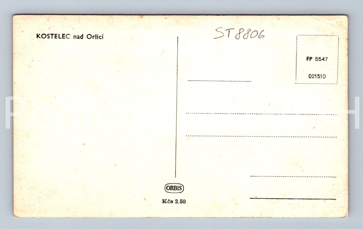 Pohlednice KOSTELEC NAD ORLICÍ (ST8806)