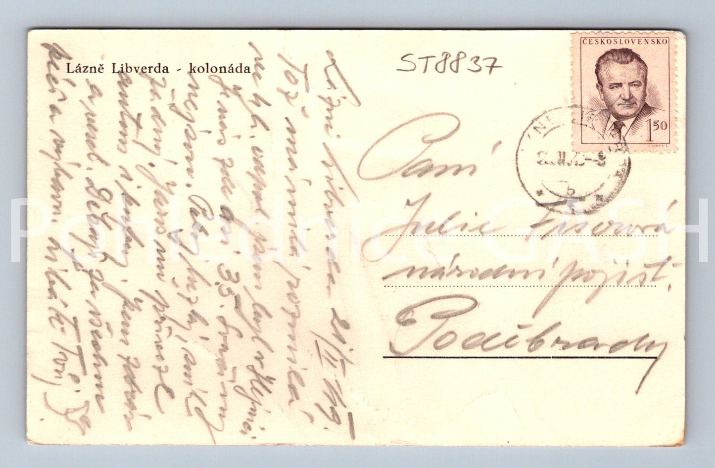 Pohlednice LÁZNĚ LIBVERDA (ST8837)
