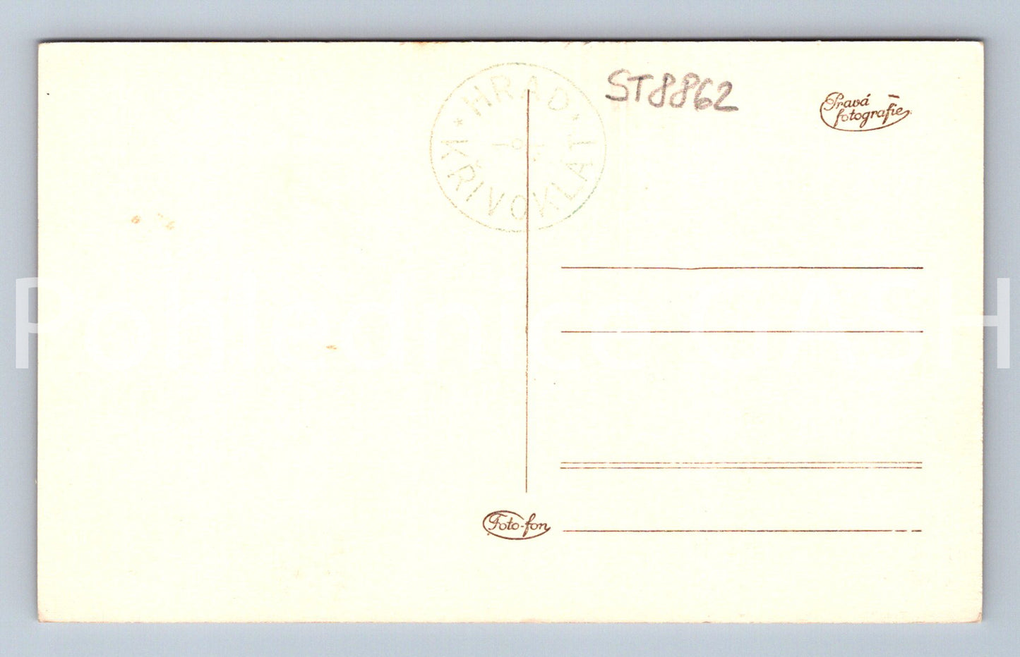 Pohlednice HRAD KŘIVOKLÁT (ST8862)