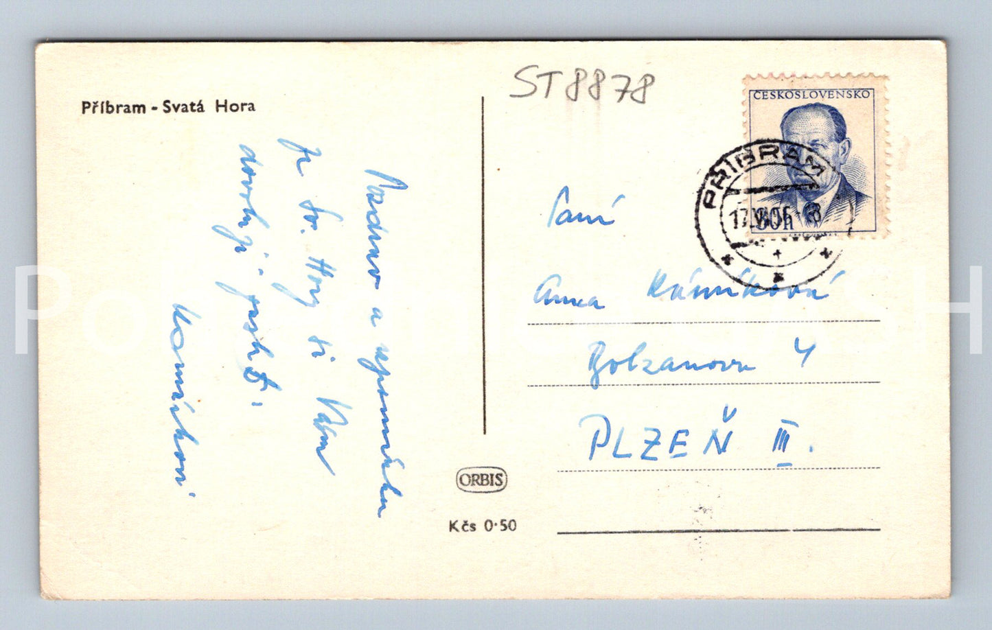 Pohlednice PŘÍBRAM (ST8878)