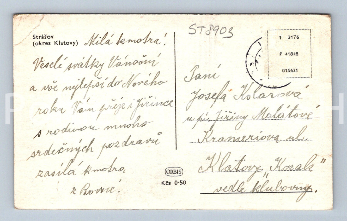 Pohlednice STRÁŽKOV (ST8903)