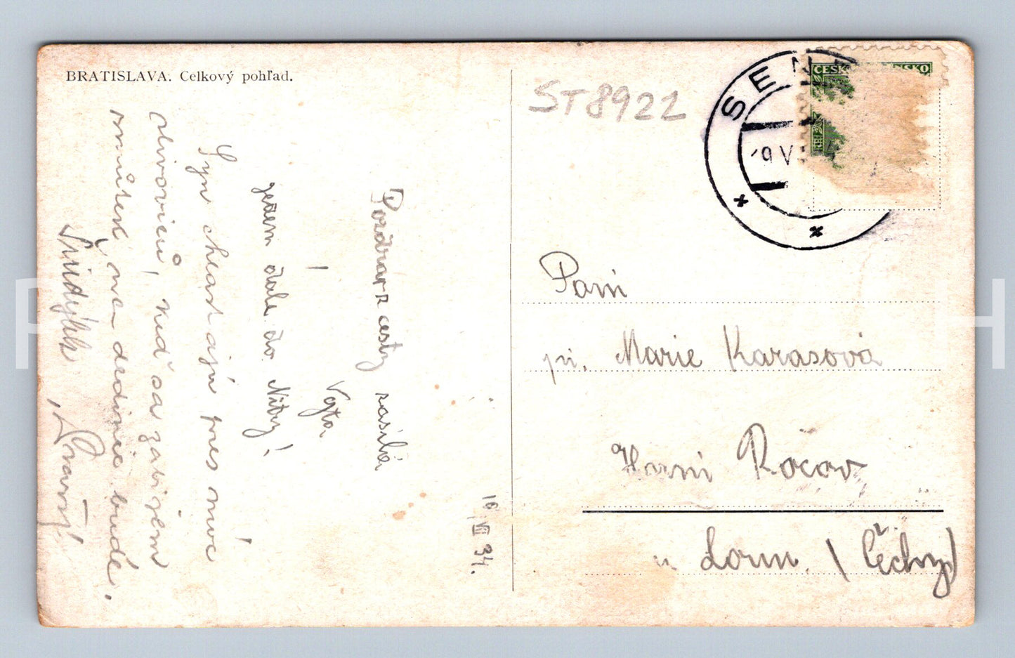 Pohlednice BRATISLAVA (ST8922)
