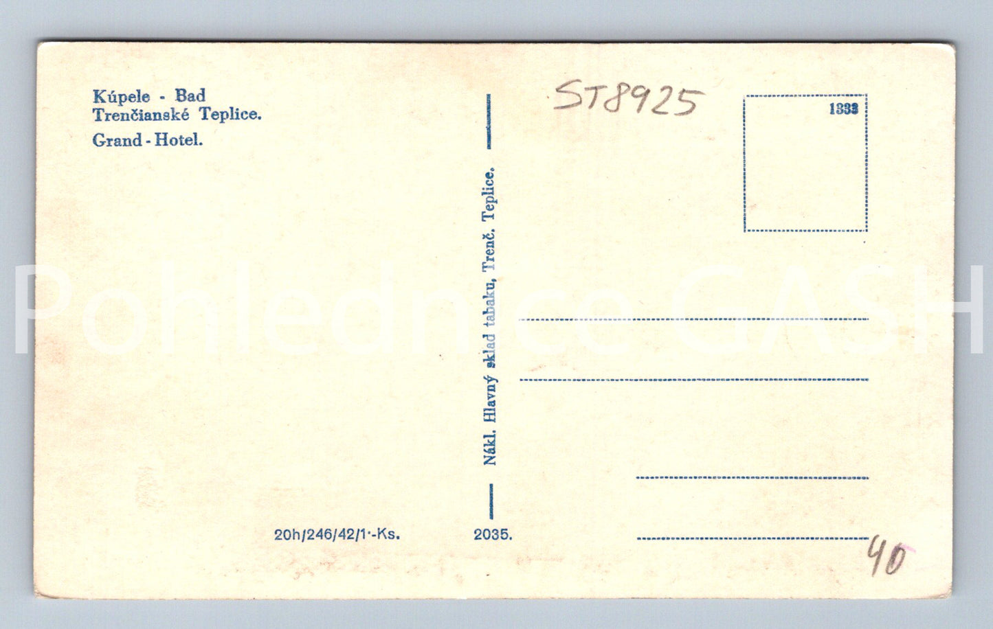 Pohlednice TRENČIANSKÉ TEPLICE (ST8925)