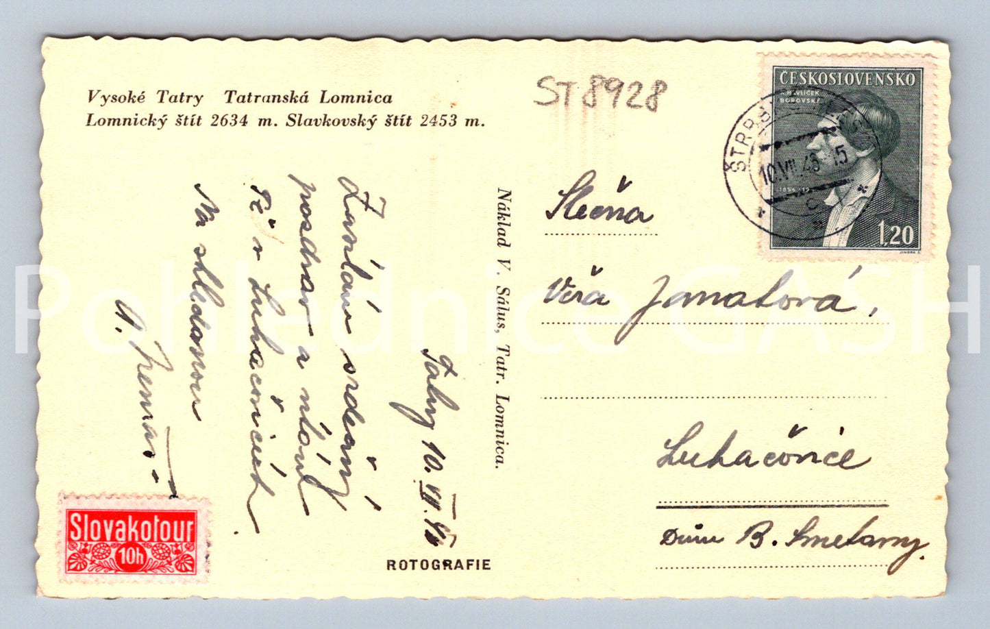 Pohlednice VYSOKÉ TATRY (ST8928)