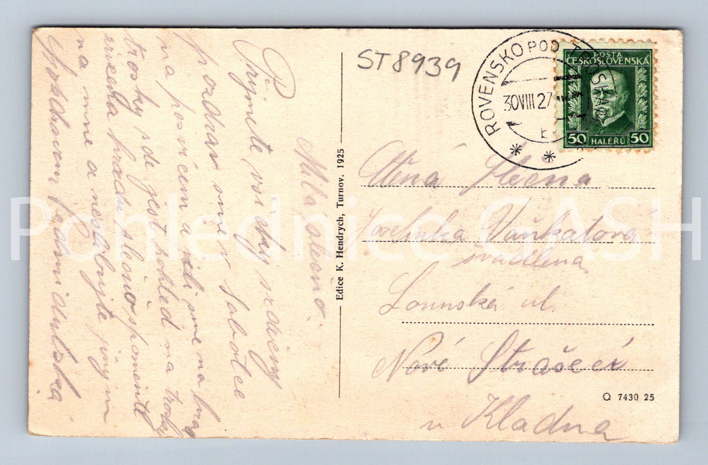 Pohlednice TROSKY - ČESKÝ RÁJ (ST8939)