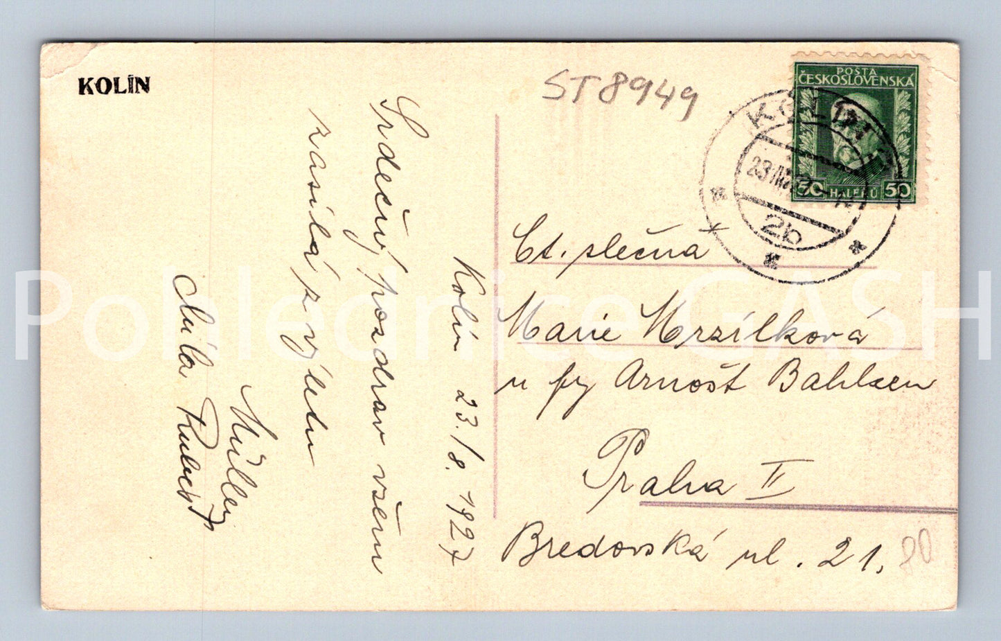 Postcard KOLIN (ST8949)