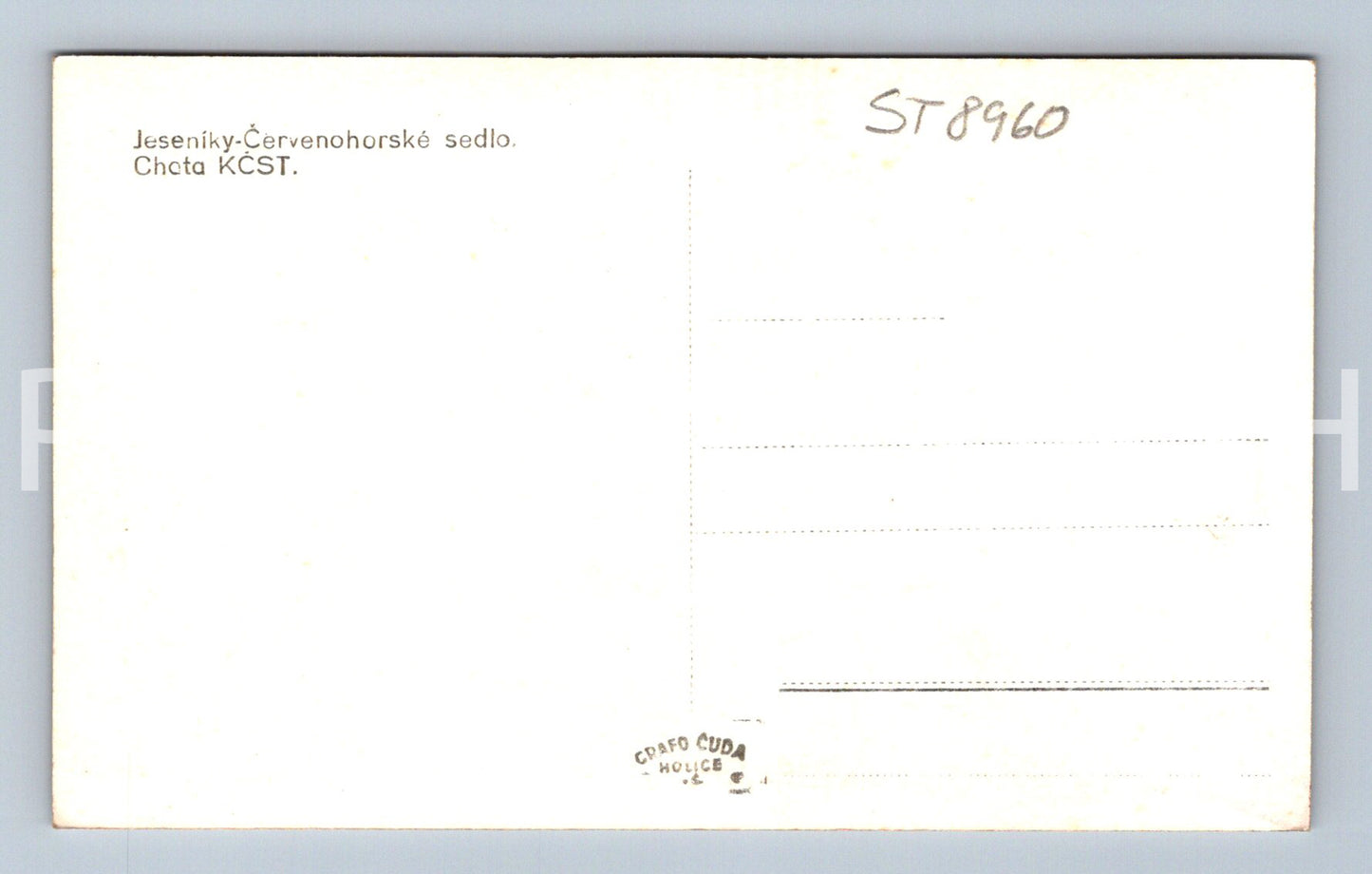 Pohlednice JESENÍKY ČERVENOKOSTELECKÉ SEDLO (ST8960)