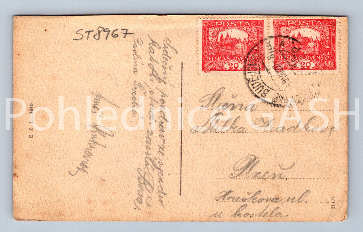 Pohlednice ČESKÉ BUDĚJOVICE (ST8967)