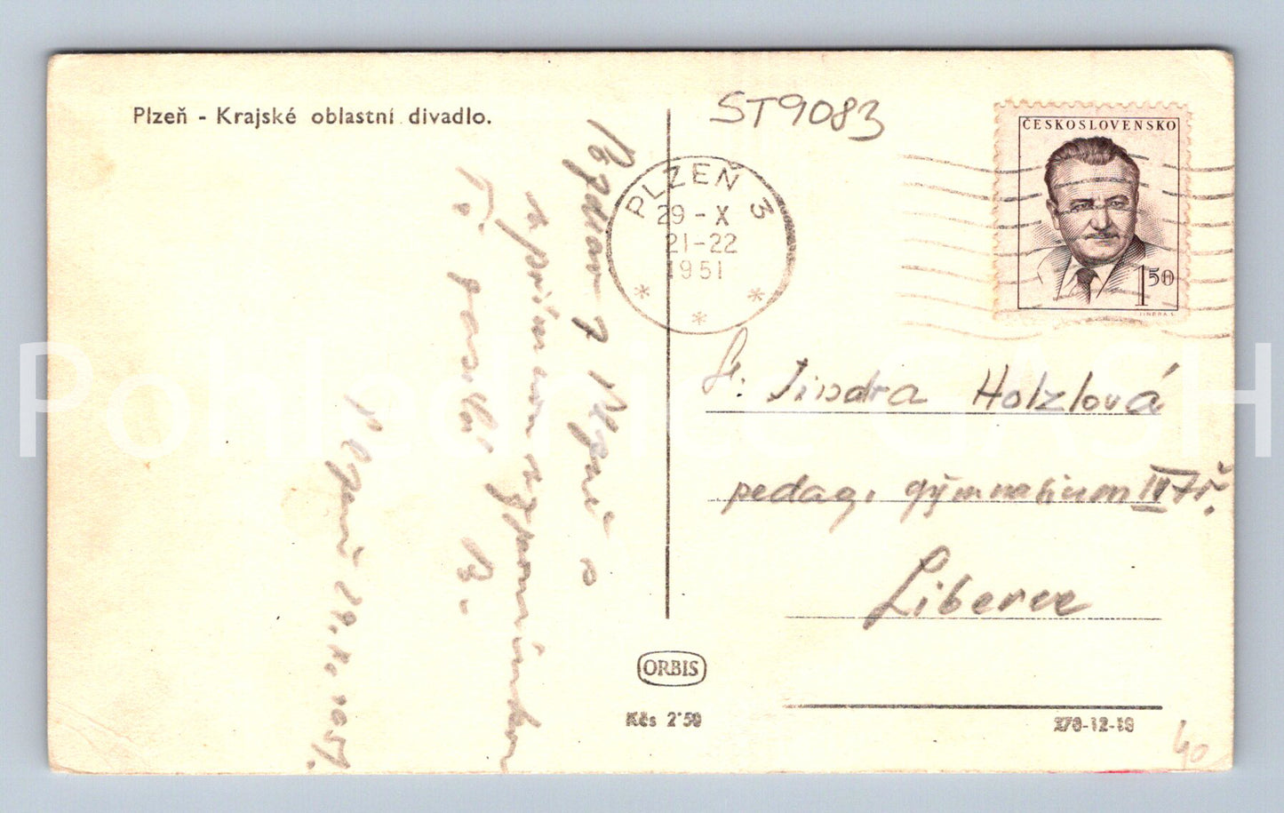 Pohlednice PLZEŇ (ST9083)