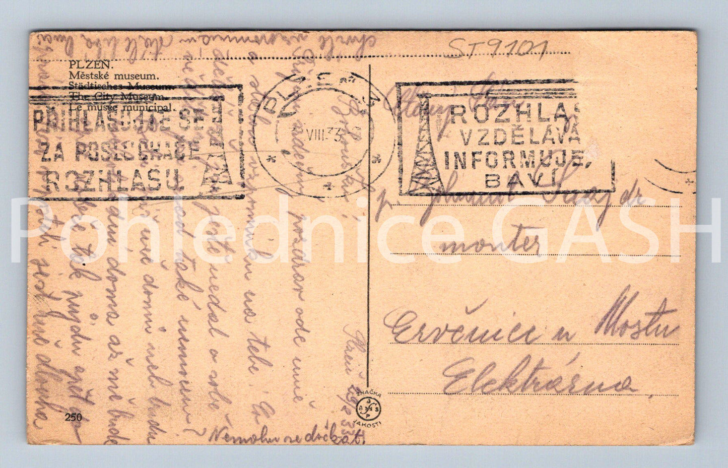 Pohlednice PLZEŇ (ST9101)