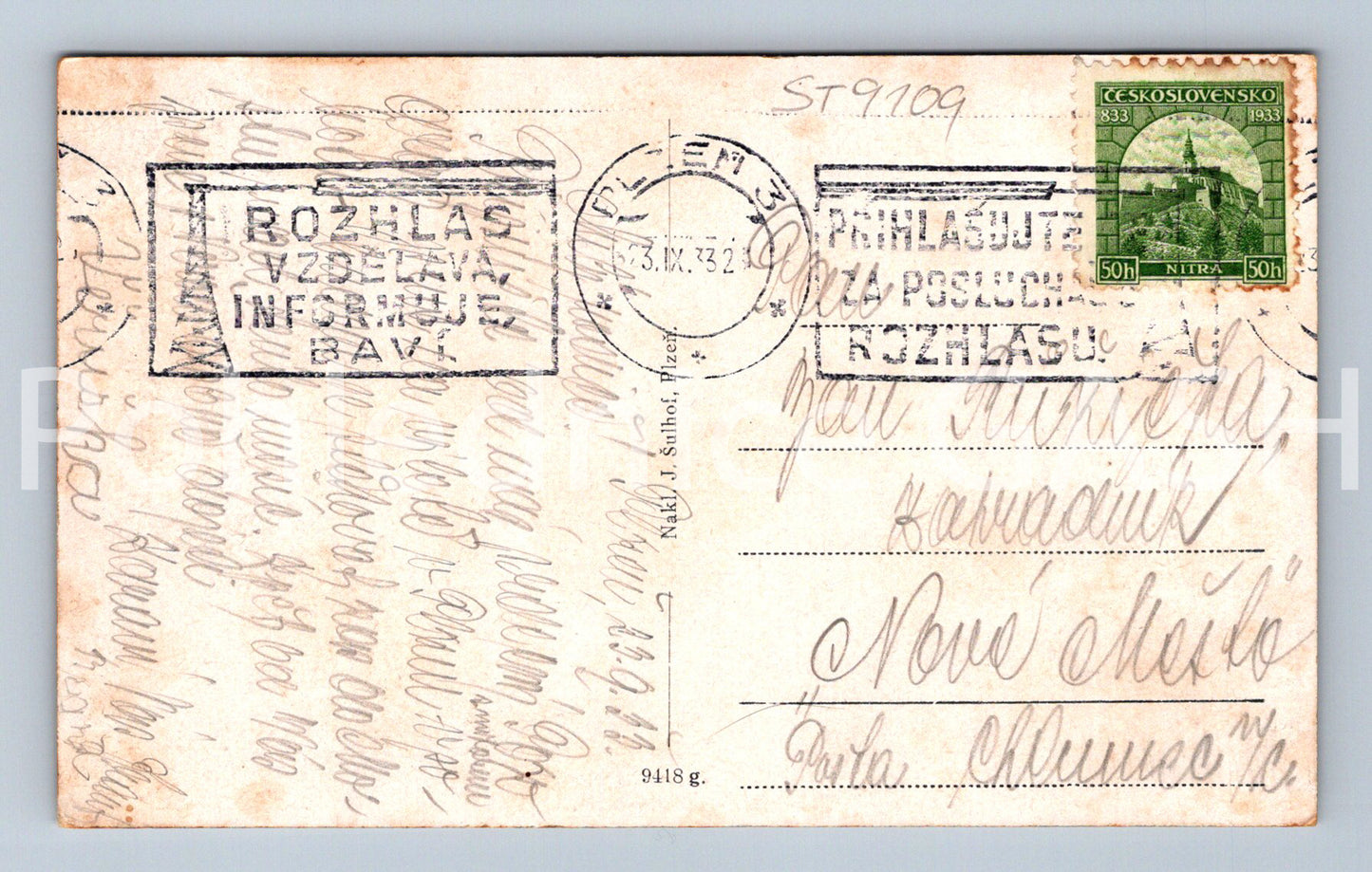 Pohlednice PLZEŇ (ST9109)