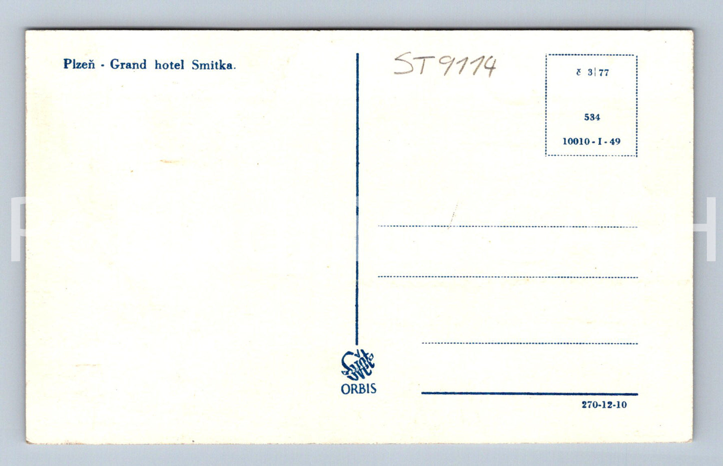 Pohlednice PLZEŇ (ST9114)