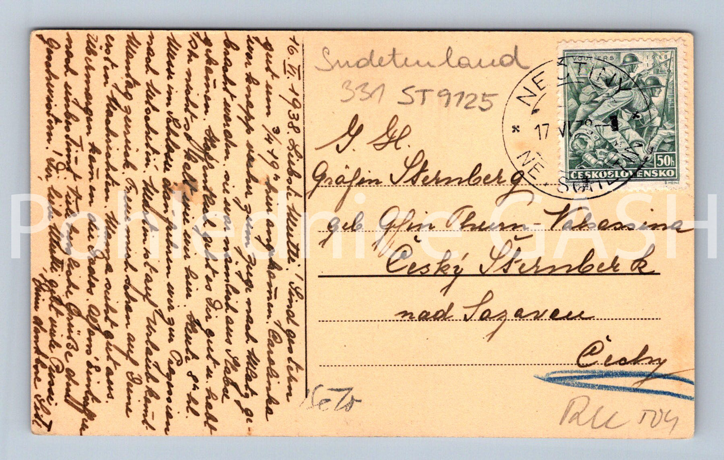 Pohlednice SUDENTENLAND (ST9125)