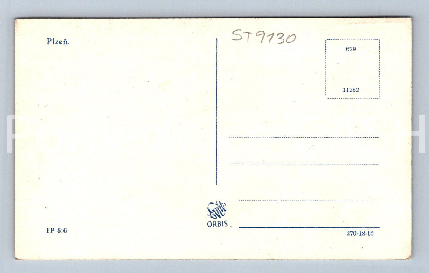 Pohlednice PLZEŇ (ST9130)