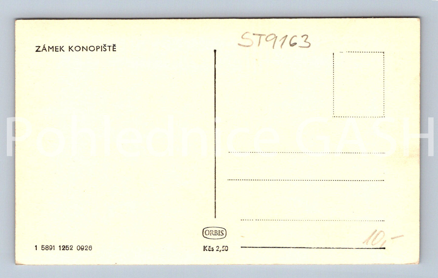 Pohlednice ZÁMEK KONOPIŠTĚ (ST9163)