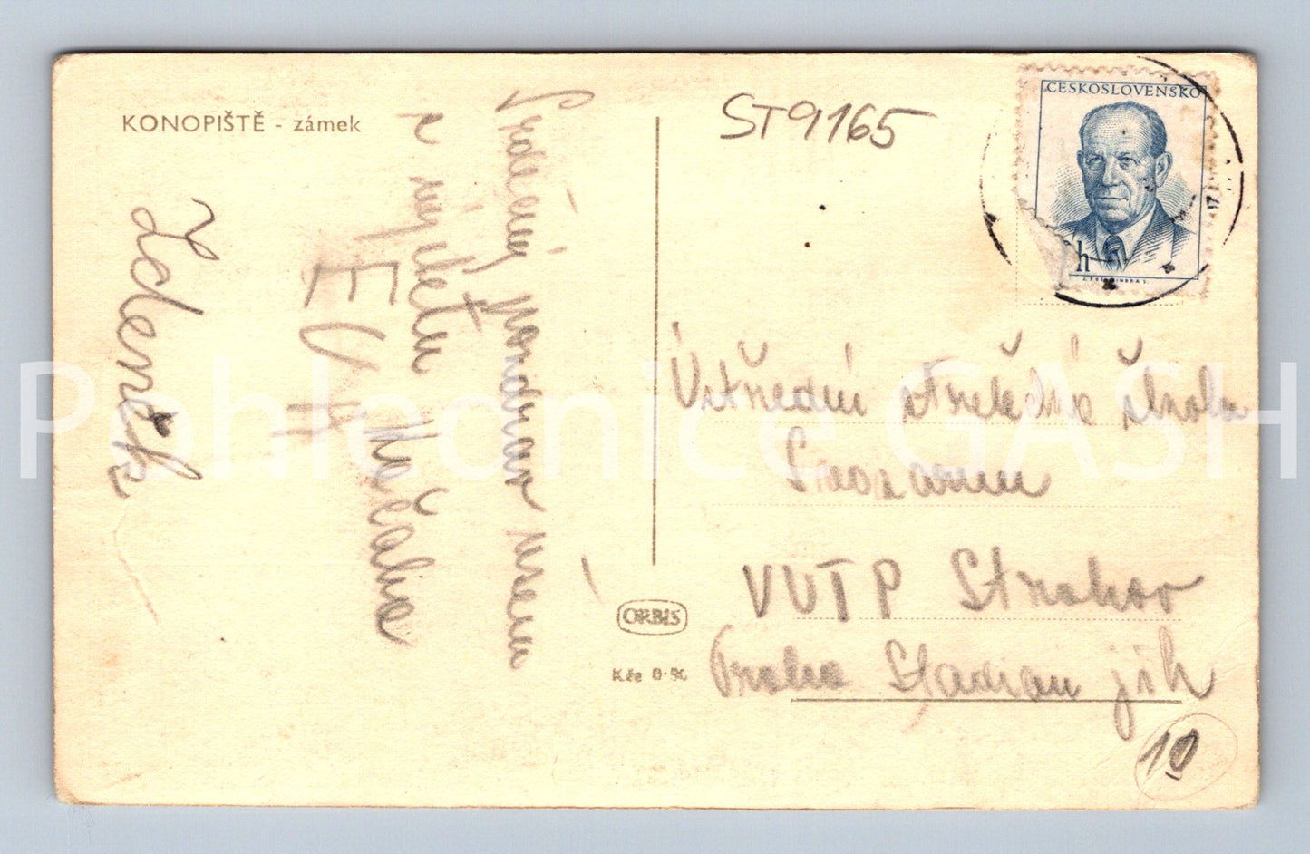 Pohlednice KONOPIŠTĚ (ST9165)