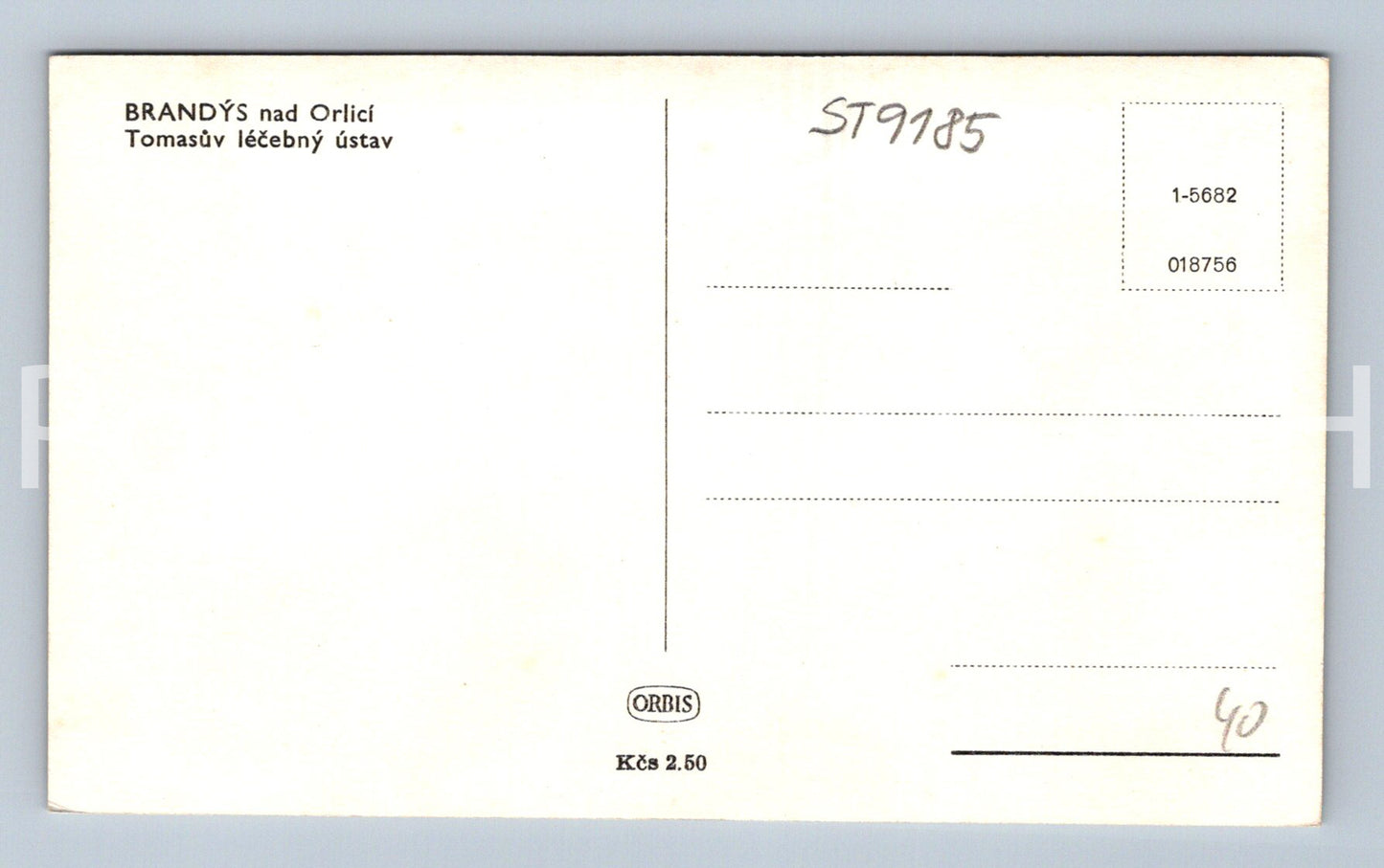 Pohlednice BRANDÝS NAD ORLICÍ (ST9185)