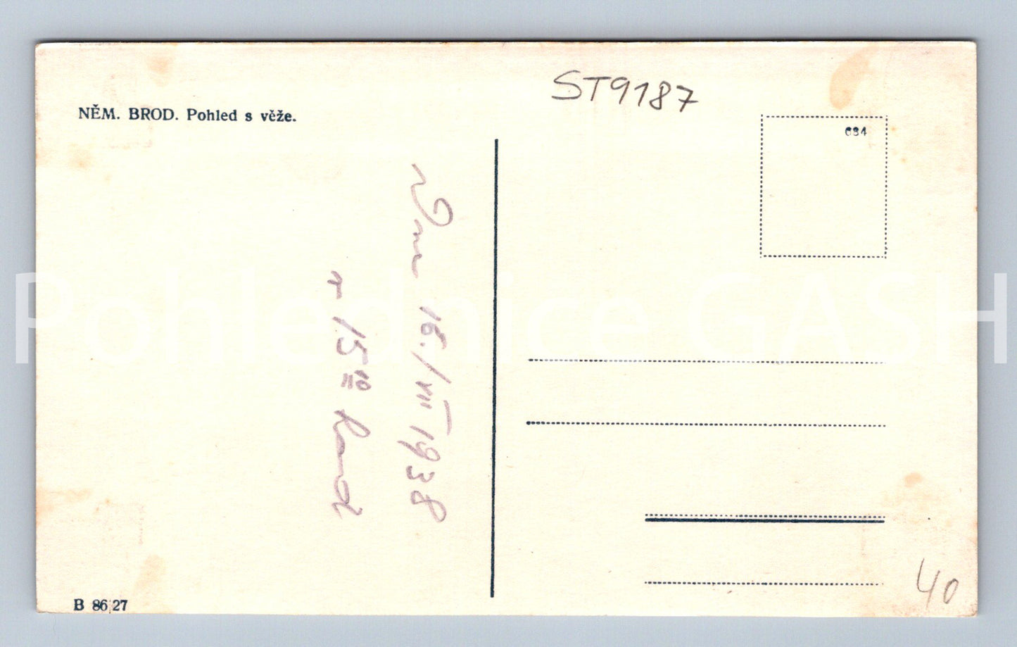 Pohlednice NĚMECKÝ BROD (ST9187)