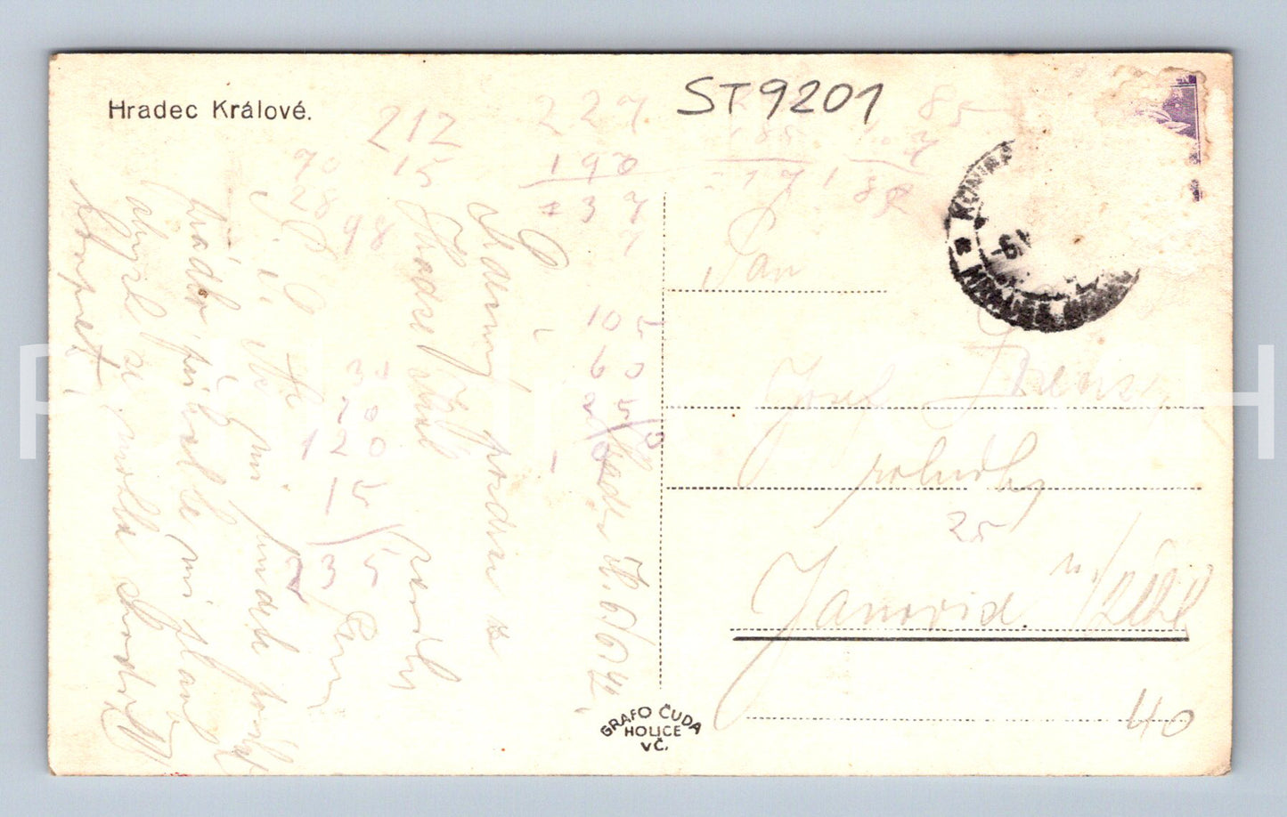 Pohlednice HRADEC KRÁLOVÉ (ST9201)
